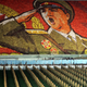 Illustration for article titled The Amazing, Colorful Flip Card Propaganda Mosaics of North Korea